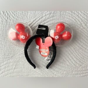 Disney Parks Light Up Mickey Mouse Red Balloon Ears Headband NWT